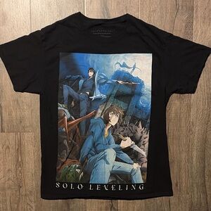 Solo Leveling Graphic T-Shirt for Men - Black